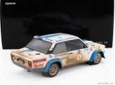 Kyosho Fiat 131 Abarth (špinavá a nočná verzia) N 1 Winner Rally 1000 Lakes 1980 Markku Alen - Ilkka Kivimaki 1:18 White Light Blue