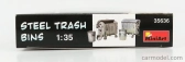 Miniart Accessories Steel Trash Bins 1:35 /