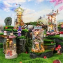 RoboTime miniatura domečku Skleněný domek malé čarodějky