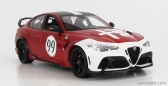 Bburago Alfa romeo Giulia Gtam N 99 Racing 2020 1:18 Alfa Červená Bílá