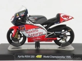 Edicola Aprilia Rsw 250cc N 46 Sezóna 1998 Valentino Rossi 1:18 Červená Biela Čierna