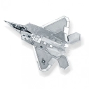Oceľová stavebnica F22 Raptor