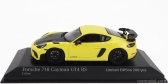 Minichamps Porsche 718 (982) Cayman Gt4 Rs 2021 - Black Rims 1:43 Žlutá Černá