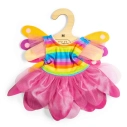 Bigjigs Toys Dúhové šaty víly s krídlami pre bábiku 34 cm