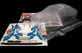 Karoséria číra Lancia Delta Intergrale, červené MARTINI nálepky (200mm)