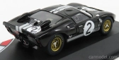 Cmr Ford usa Gt40 Mkii 7.0l V8 Team Shelby American Inc. N 2 Winner 24h Le Mans 1966 B.mclaren - C.amon 1:43 Černá Stříbrná
