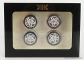 Sada príslušenstva 4x disky kolies a ráfiky pre Ferrari F50 1995 1:18 Silver Black