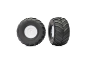Kolesá Traxxas 2.0/3.0", biely disk, pneumatiky Terra Groove (2)