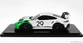 Spark-model Porsche 911 992 Gt3 Rs N 29 Racing Coupe Jo Siffert Tribute 2023 - Con Vetrina - S vitrínou 1:18 bielo-zelená