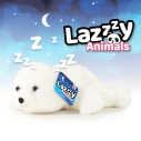 Rappa Plyšový medvěd bílý 29 cm Lazy Animals