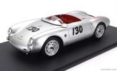 Schuco Porsche 550a Spider N 130 1954 James Dean - Little Bastard - Con Vetrina - With Showcase 1:12 Silver