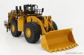 Dm-models Caterpillar Cat994k Ruspa Gommata - škrabací traktor - kolesový nakladač - konfigurácia Rock 1:50 žltá čierna