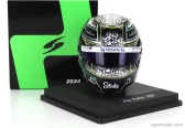 Spark-model Bell helmet Casco Helmet F1 Zhou Guanyu Team Stake Kick Sauber N 24 Season 2024 1:5 Black