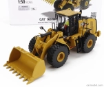 Dm-models Caterpillar Cat966 Ruspa Gommata - Scraper Tractor Wheel Loader 1:50 Žlutá Černá