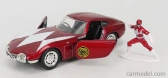 Jada Toyota 2000gt Coupe 1967 With Power Rangers Figure 1:32 Červená Met Bílá