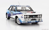 Kyosho Fiat 131 Abarth N 2 Winner Rally Piancavallo 1981 1:18, bílomodrá