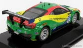 Bburago Ferrari 458 Italia Gt3 4.5l V8 Team Scuderia Corsa N 64 24h Daytona 2015 Andrea Bertolini - Francisco Longo - Daniel Serra - Marcos Gomes 1:43 Červená Zelená Modrá Žlutá