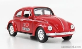 Welly Volkswagen Kafer Beetle 1959 - I Love Brugge - Without Box 1:34 Red