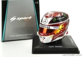 Spark-model prilby Bell Casco Helma F1 Lewis Hamilton Majster sveta Team Amg Petronas W10 N 44 2nd Usa Gp 2018 1:5 Red White
