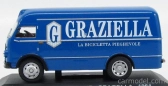Edicola Om Fiat Leoncino Truck Furgone Van 1964 - Graziella La Bicicletta Pieghevole 1:43 Modrá