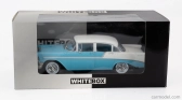 Whitebox Chevrolet Bel Air Hard-top 1956 1:24 Light Blue White