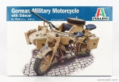 Italeri BMW R75 s postranným vozíkom Nemecká armáda 1941 1:9 /