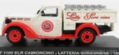 Edicola Fiat 1100 Elr Pick-up Latteria Soresinese 1952 1:43 Bielo-červená