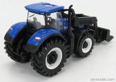 Bburago New holland T7.315 Tractor With Front Loader Scraper 2018 1:50 Blue