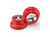 Traxxas disk 2.2/3.0" SCT stříbrný-červený (2)
