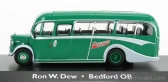 Edicola Bedford Ob Autobus Duple Vista Coach Ron W.dew 1947 1:72 Zelené Stříbro