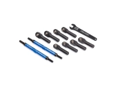 Traxxas ojnička riadenia hliníková modrá 144 mm (2)