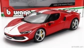 Bburago Ferrari 296 Gtb Assetto Fiorano 2022 1:18 červeno-biela
