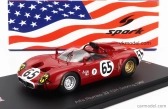 Spark-model Alfa romeo 33 Spider Team Autodelta N 65 12h Sebring 1967 A.de Adamich - T.zeccoli 1:43 Red