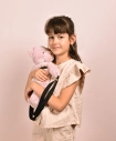 Doudou Plyšová taška přes rameno Medvídek růžový 30 cm