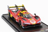 Bbr-models Ferrari 499p 3.0l Turbo V6 Team Ferrari Af Corse N 50 Winner 24h Le Mans 2024 Antonio Fuoco - Miguel Molina - Nicklas Nielsen 1:43 Červená Žltá Čierna