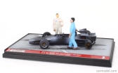 Brumm prom Ferrari F1 Diorama 312b N 2 Spain Gp s figúrkami 1970 - Jacky Ickx On Fire 1:43 Grey