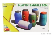 Miniart Accessories Plastic Barrels 200l 1:24 /