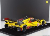 Looksmart Ferrari 499p 3.0l Turbo V6 Team Af Corse N  83 24h Le Mans 2024 Robert Kubica - Robert Shwartzman - Yifei Ye 1:12 Žlutá Červená