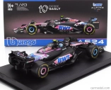 Bburago Alpine F1  A524 Team Bwt Alpine N 10 Season 2024 Pierre Gasly - With Pilot And Showcase 1:43 Černá Modrá Růžová