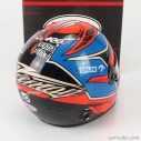 Mini prilba Bell helma F1 Casco Prilba Alfa Romeo C41 Team Orlen Racing N 7 Italy Imola Gp 2021 Kimi Raikkonen 1:2 Red Light Blue