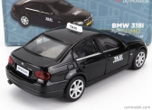 Welly BMW 3-series 330i Taxi Stoccolma Švédsko 2008 - poškodenie karty Box 1:38 čierna