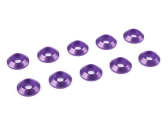 Podložka pod polguľatú hlavu M3/10mm hliníková fialová (10)