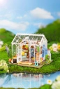 RoboTime 3D dřevěná skládačka Miniatura domečku Vysněný zahradní dům - poškozený obal