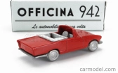 Officina-942 Fiat 1200 Spider Carrozzeria Ghia Cabriolet otvorený 1958 1:76 Červená