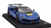 Bbr-models Ferrari Sf90 Xx Stradale 2024 - Con Vetrina - S vitrínou 1:18 Azzurro Dino - Svetlo modrá čierna žltá
