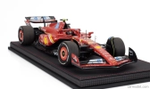 Bbr-models Ferrari F1  Sf-24 Team Scuderia Ferrari N 55 3rd Monaco Gp 2024 Carlos Sainz - Con Vetrina - With Showcase 1:18 Červená Černá
