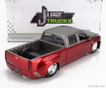 Jada Chevrolet Silverado Pick-up Dually 1999 1:24 Červená strieborná
