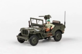 Abrex Cararama 1:43 - 1/4 Ton Military Vehicle With Gun - US Version 2