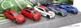 Majorette Porsche Set pěti modelů 1:64