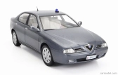 Mitica-diecast Alfa romeo 166 2.4 Jtd (with  Decals Comando Esercito Italiano E Civile) 1998 – (lampeggiante Applicabile Con Biadesivo - Flashing Light With Double-sided Tape) 1:18 Nettuno Grey Met